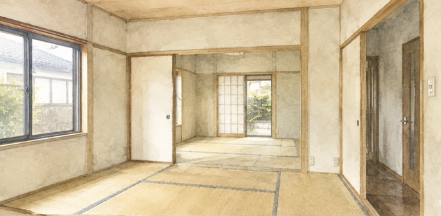 家財を全て撤去した後